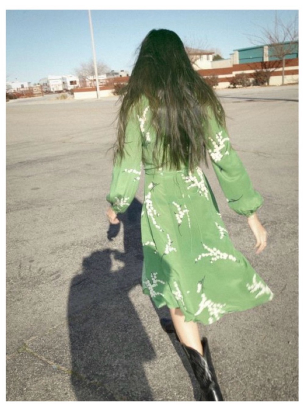 Realisation Par The Violette Green Floral Wrap Dress - Picture 4 of 9